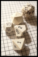 Dice : Dice - DM Collection - Armory White Opaque 2nd Generation A Set